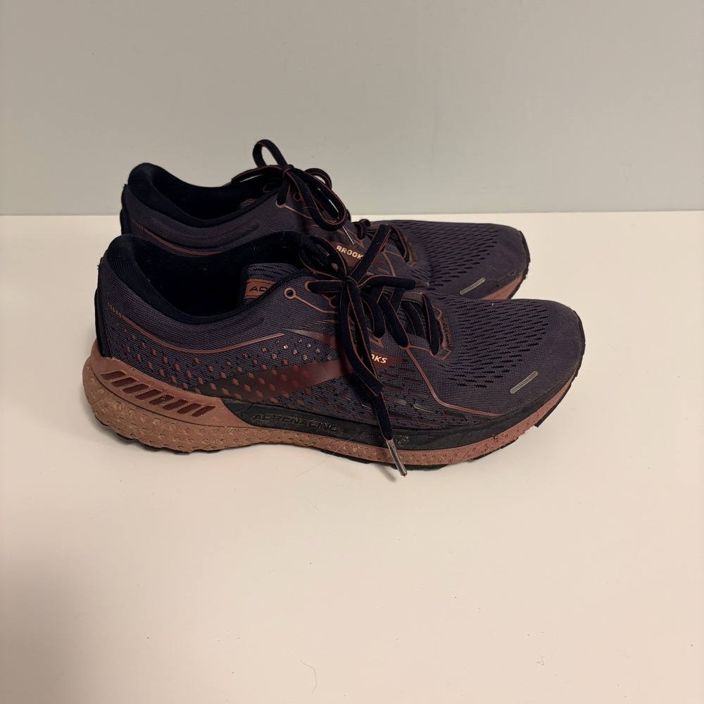 Brooks Adrenaline GTS 21 Womens Size 10 Black Nocturne Running Shoes No Inserts